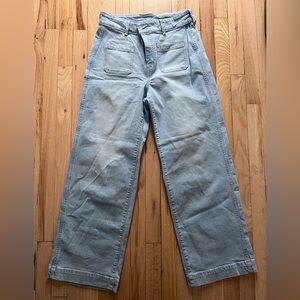 Old Navy Sky Hi Wide Leg Jeans in Light Blue